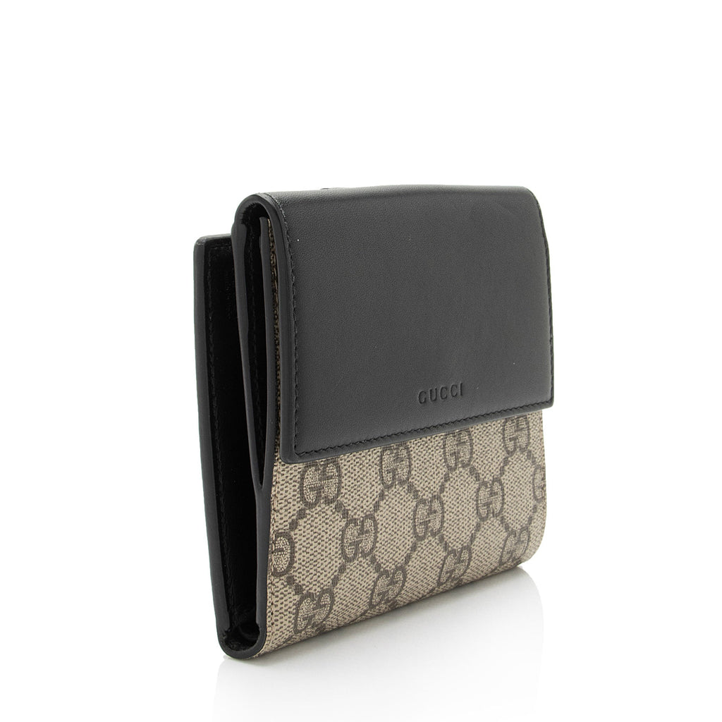 Gucci GG Supreme French Wallet (SHF-R0B4E3)