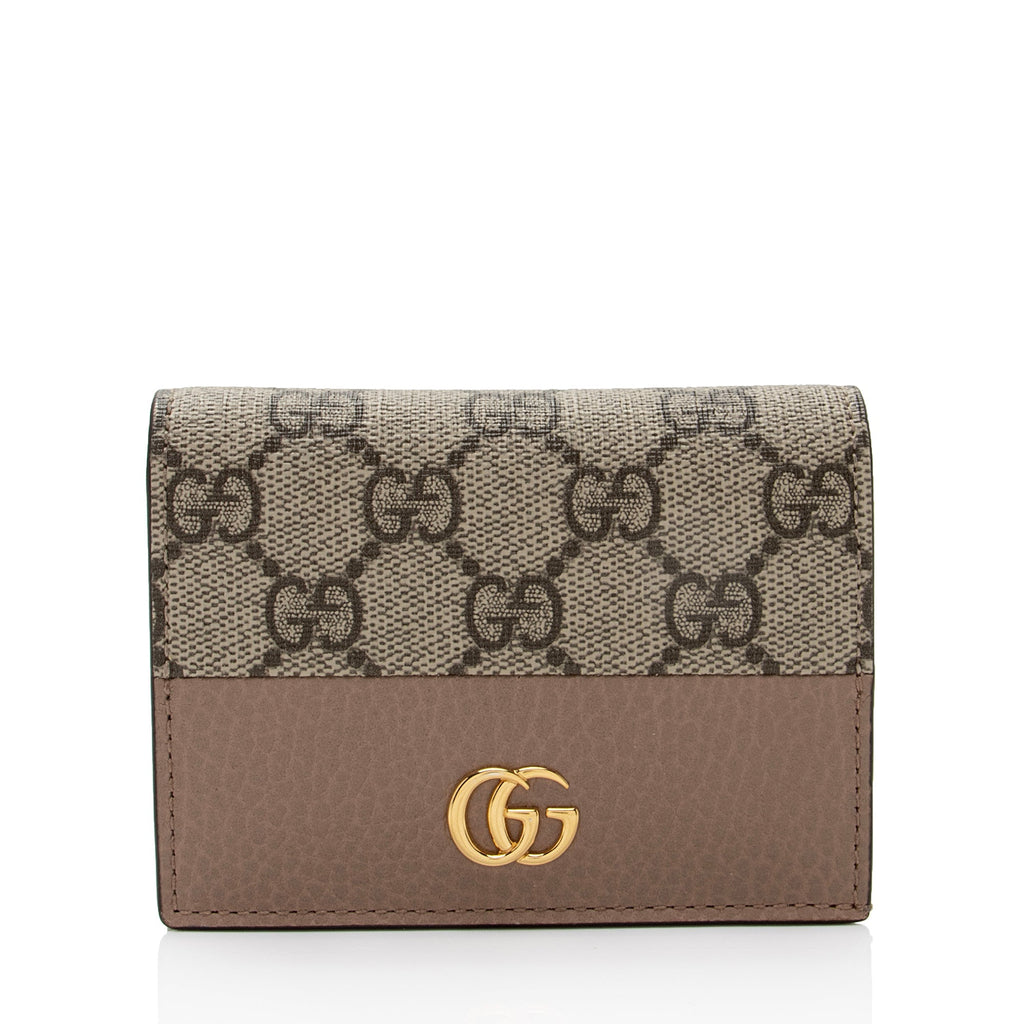 Gucci GG Supreme GG Marmont Card Case Wallet (SHF-38xYSP)