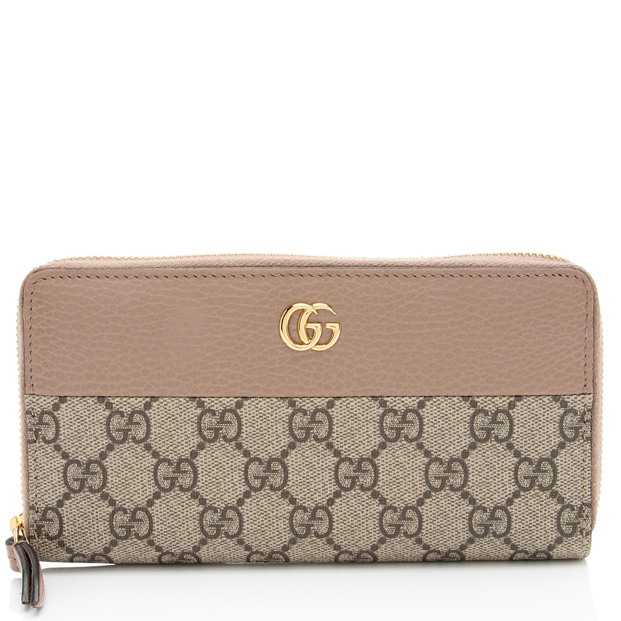 Gucci GG Supreme GG Marmont Zip Around Wallet