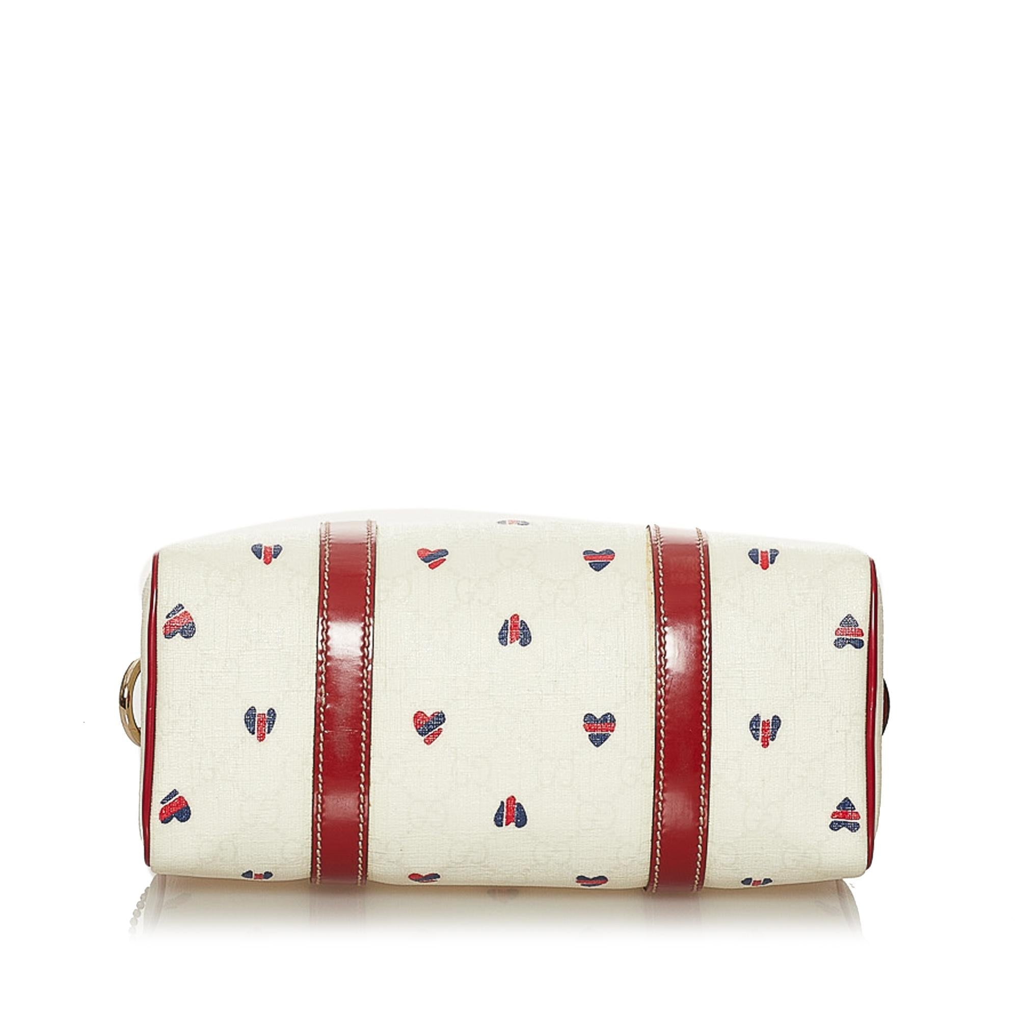 Gucci Gucci Supreme Hearts Small Joy Boston Bag (SHG-28628)