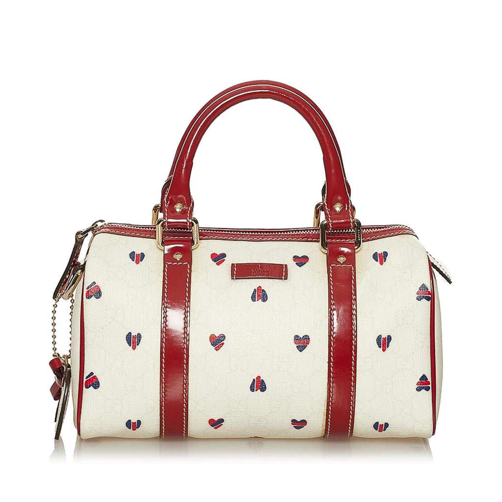 Gucci Gucci Supreme Hearts Small Joy Boston Bag (SHG-28628)