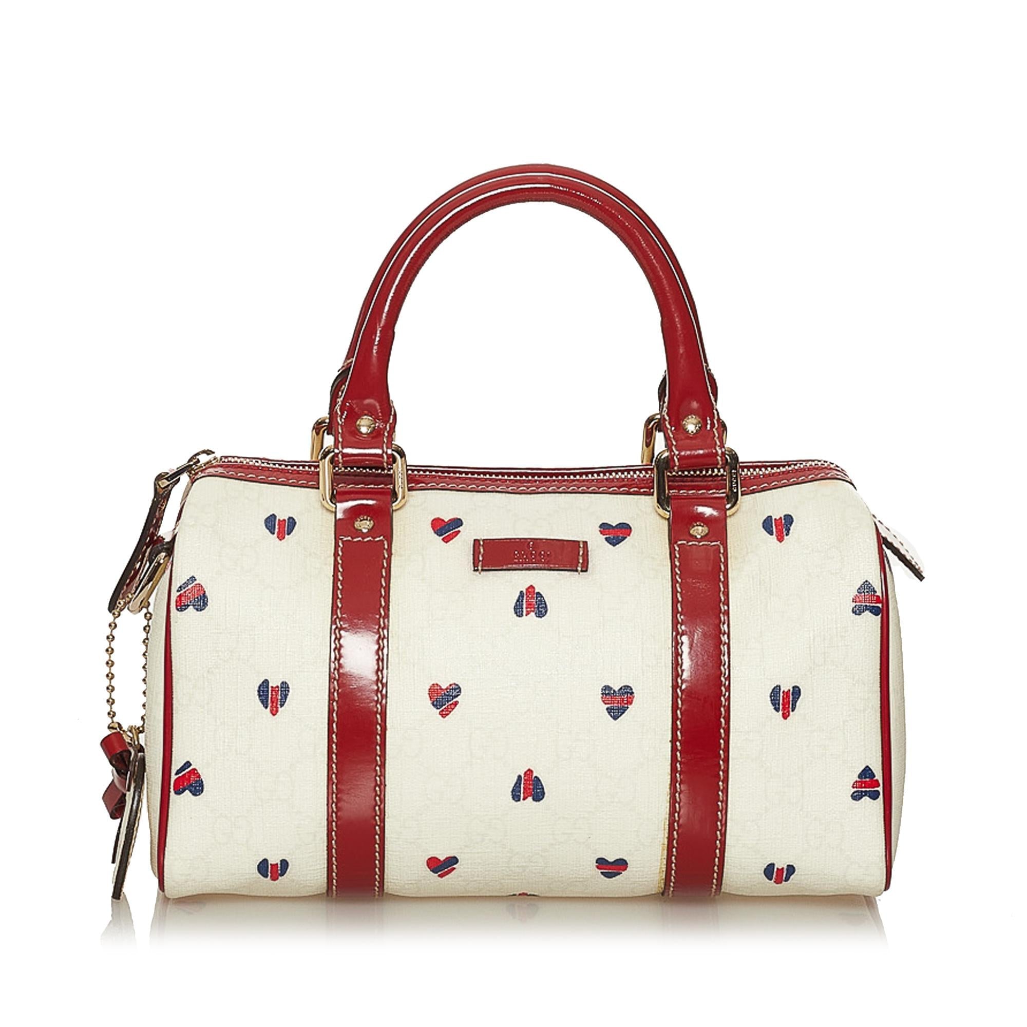Gucci Gucci Supreme Hearts Small Joy Boston Bag (SHG-28628)