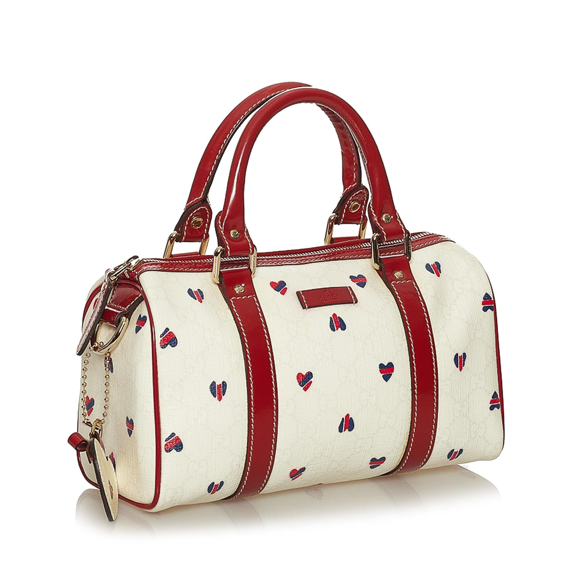 Gucci Gucci Supreme Hearts Small Joy Boston Bag (SHG-28628)