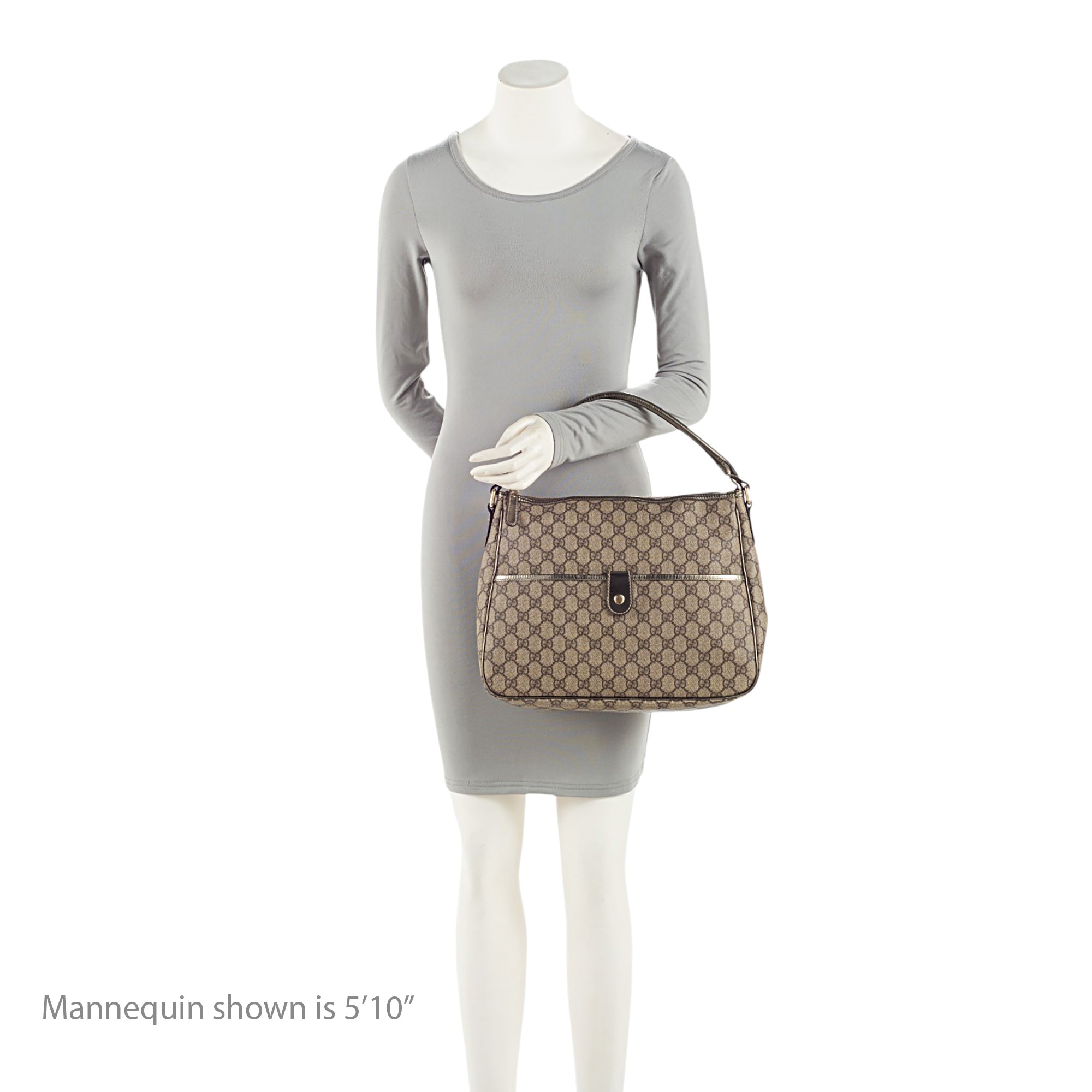 Gucci GG Supreme Pocket Hobo (SHF-hYDufh)