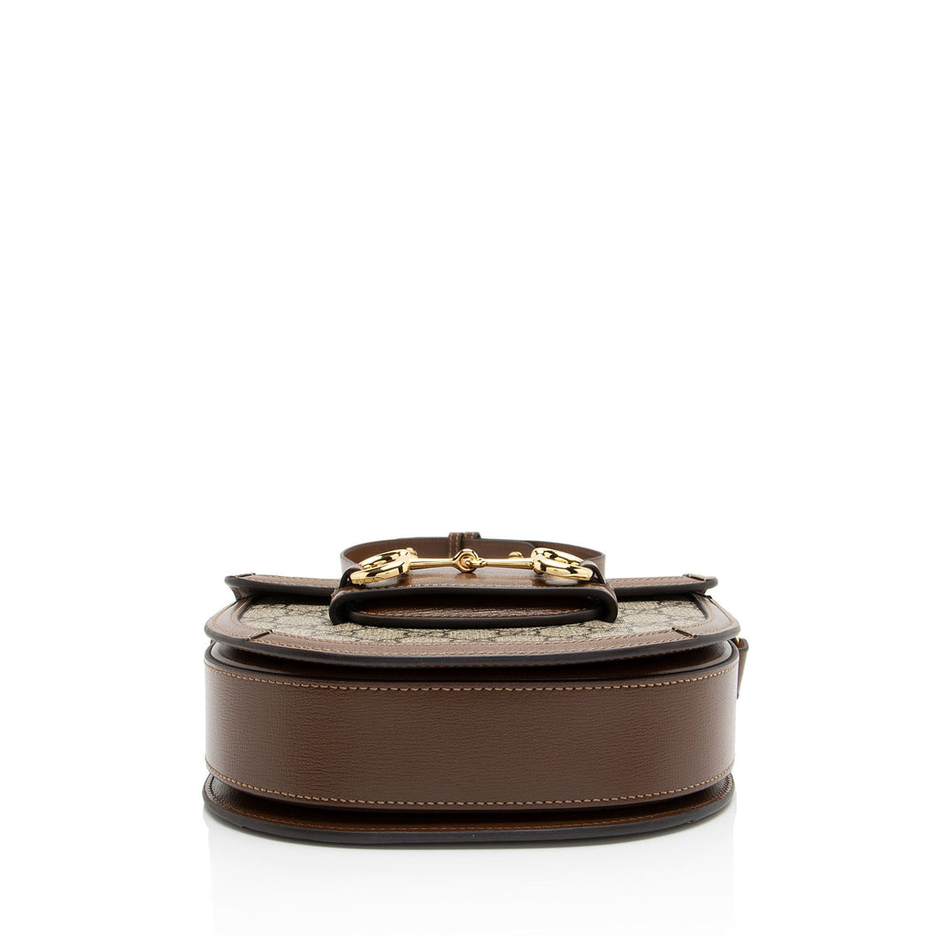 Gucci GG Supreme Horsebit 1955 Mini Rounded Shoulder Bag