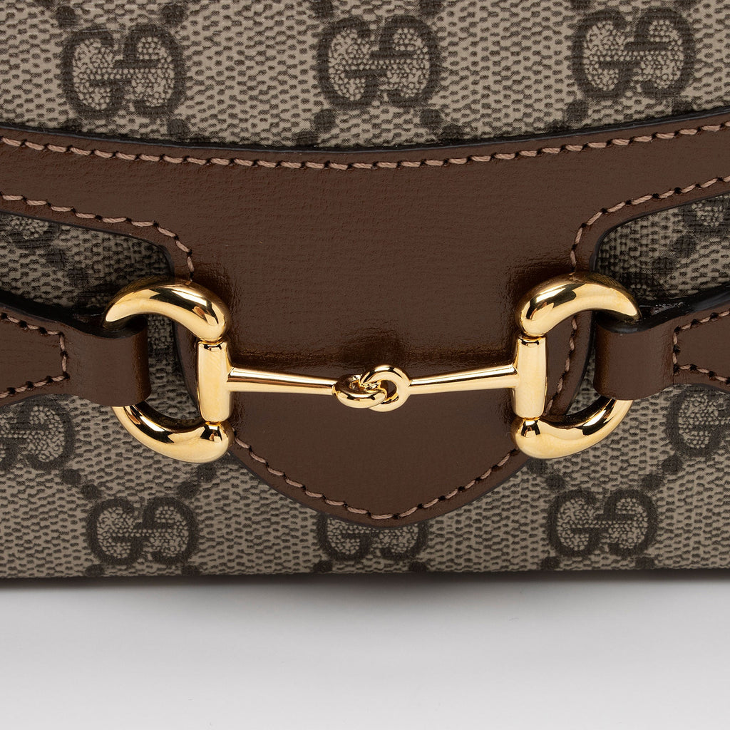 Gucci GG Supreme Horsebit 1955 Mini Shoulder Bag (SHF-IqWPZK)