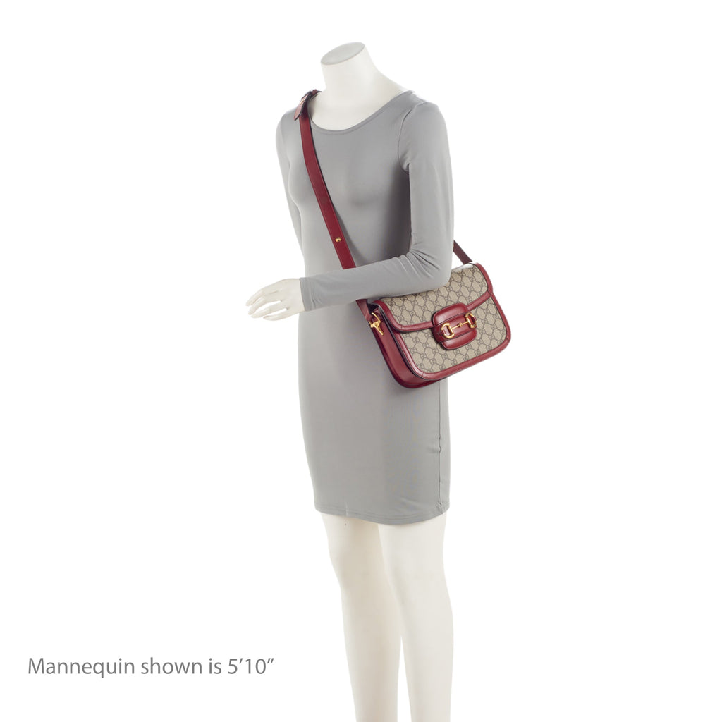 Gucci GG Supreme Horsebit 1955 Medium Shoulder Bag