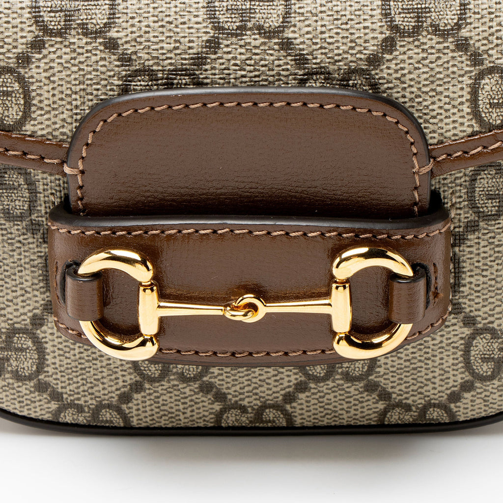 Gucci GG Supreme Horsebit 1955 Super Mini Shoulder Bag