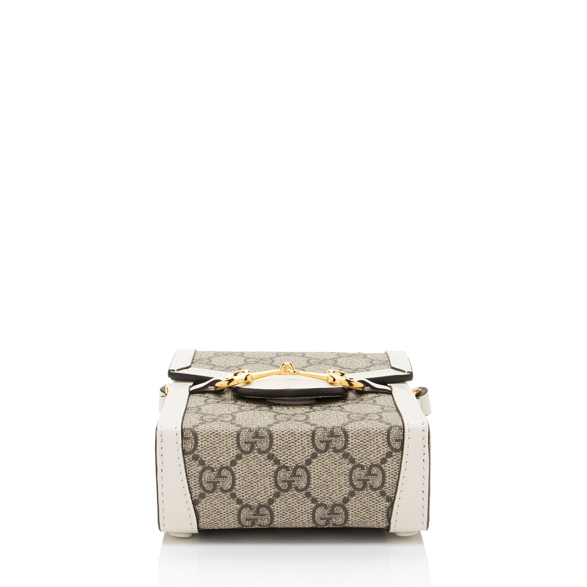 Gucci GG Supreme Horsebit 1955 Vertical Mini Shoulder Bag (SHF-eO3rqs)