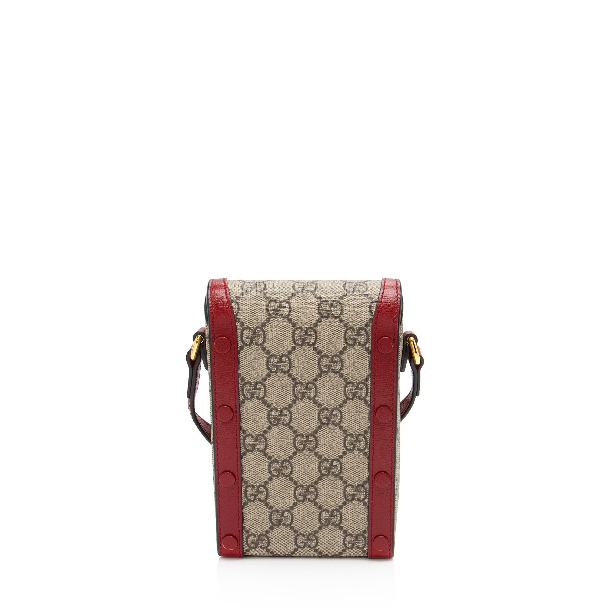Gucci GG Supreme Horsebit 1955 Vertical Mini Shoulder Bag (SHF-ue12O9)