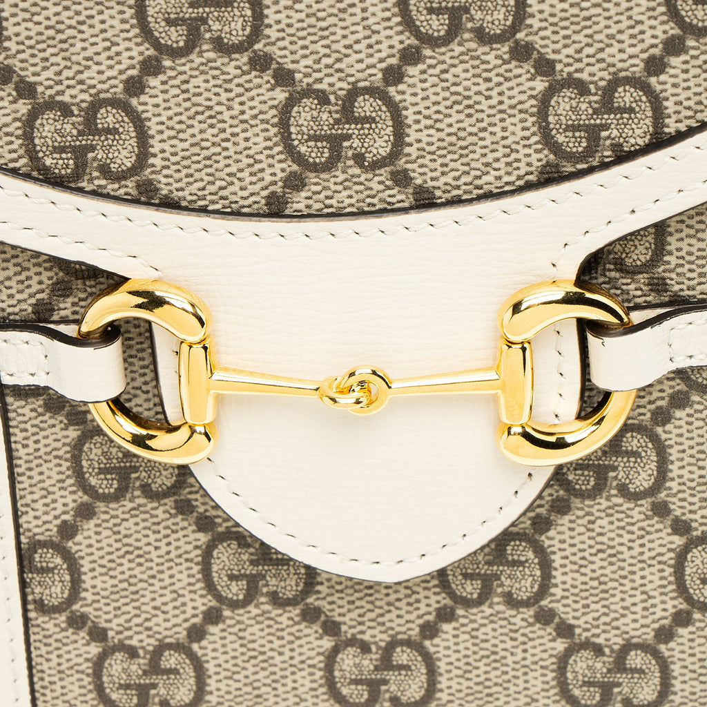 Gucci GG Supreme Horsebit 1955 Vertical Mini Shoulder Bag