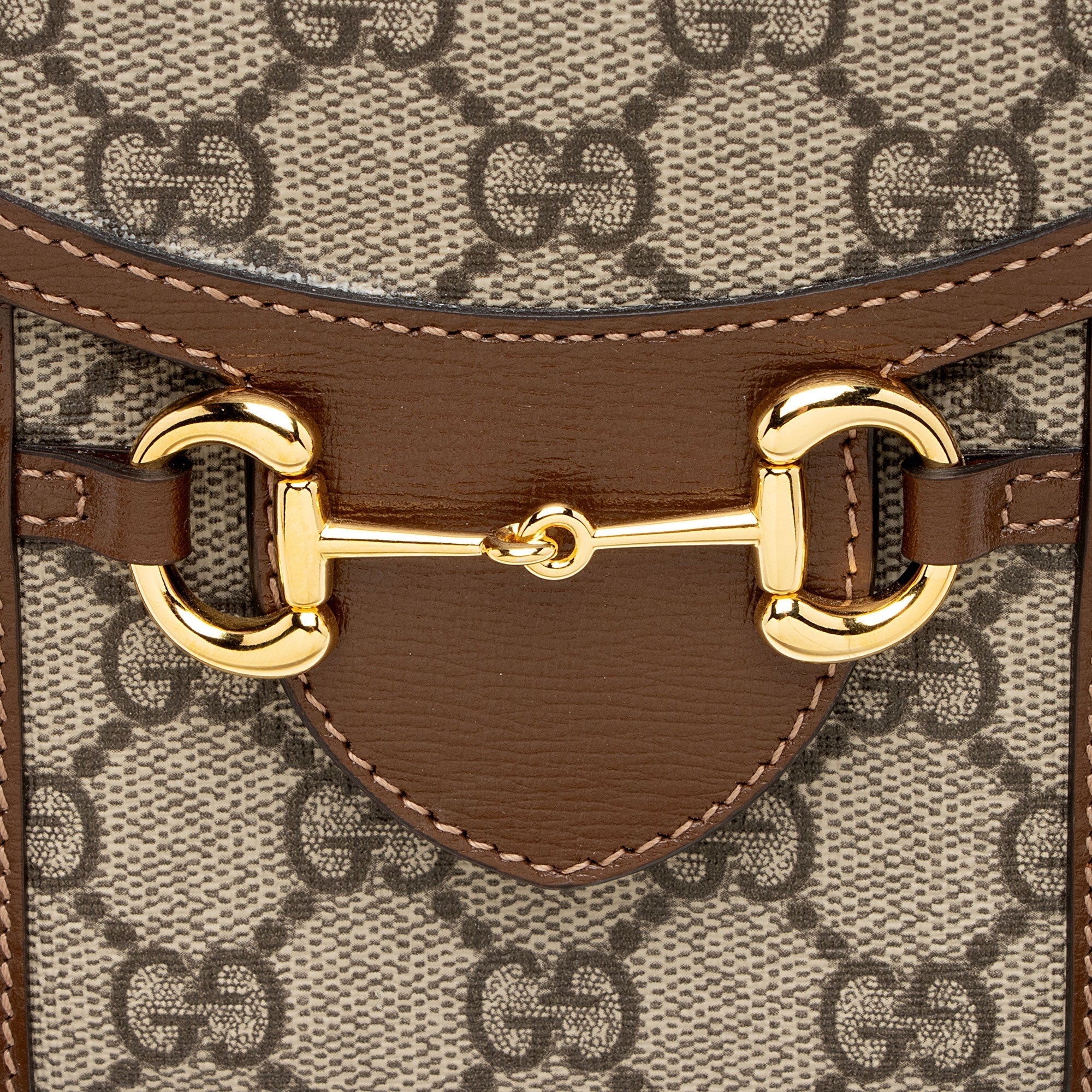 Gucci GG Supreme Horsebit 1955 Vertical Mini Shoulder Bag