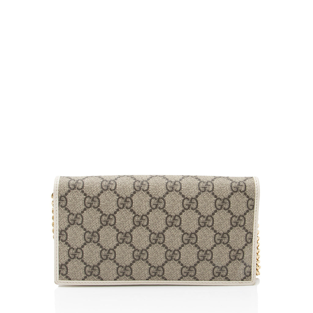Gucci GG Supreme Horsebit 1955 Wallet on Chain