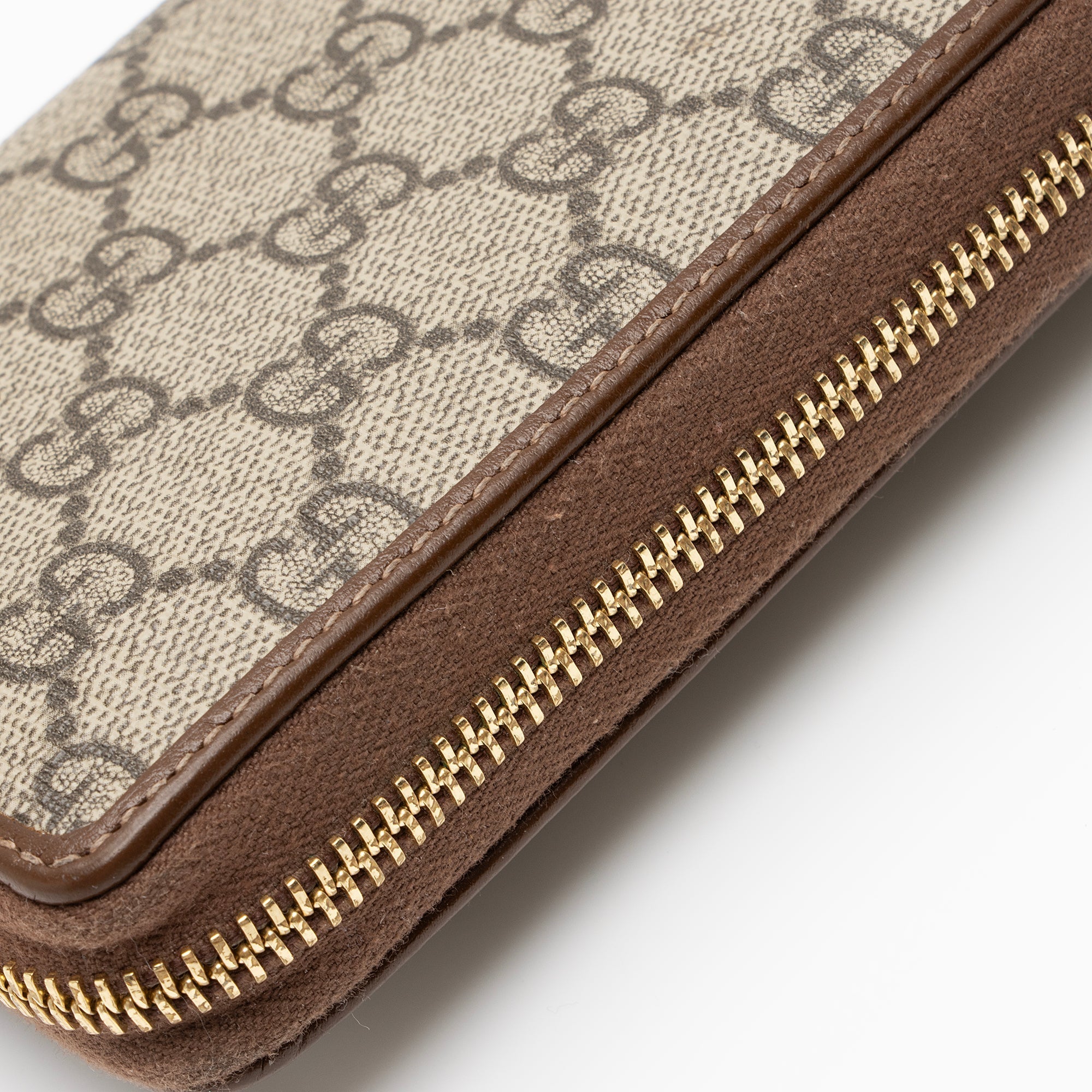 Gucci GG Supreme Horsebit 1955 Zip Around Wallet (SHF-nmmLcz)