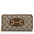 Gucci GG Supreme Horsebit 1955 Zip Around Wallet (SHF-nmmLcz)