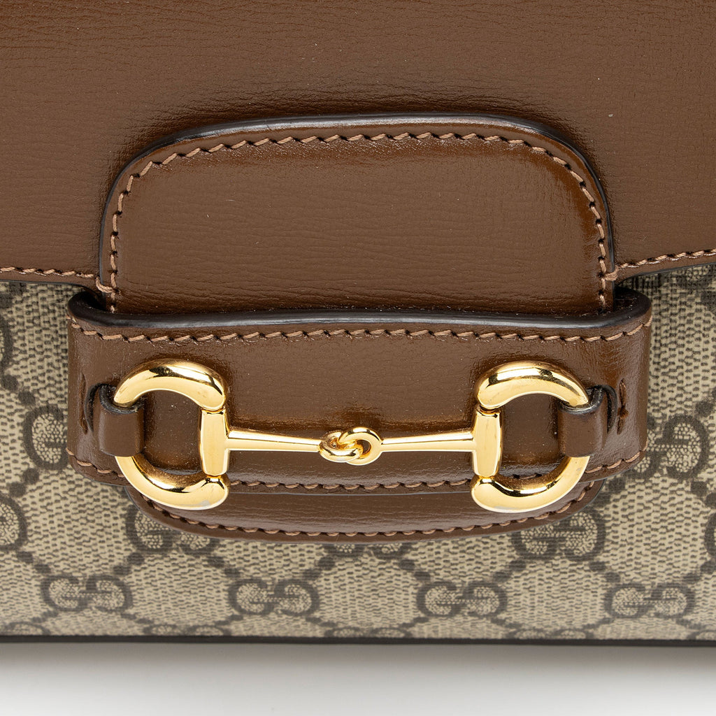 Gucci GG Supreme Horsebit 1955 Small Chain Top Handle
