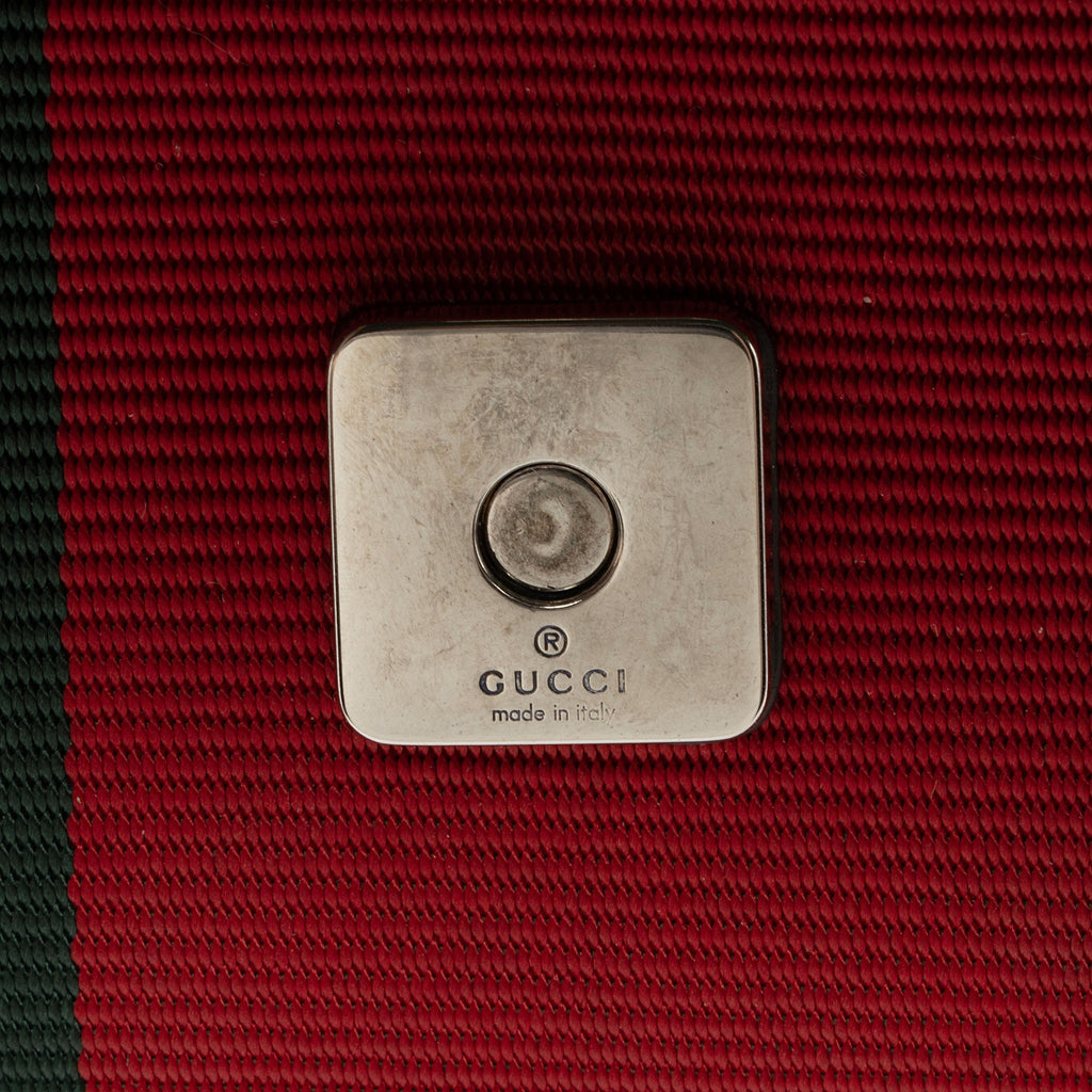 Gucci GG Supreme Horsebit Web Chain Shoulder Bag (SHF-lQWg6i)