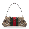 Gucci GG Supreme Horsebit Web Chain Shoulder Bag