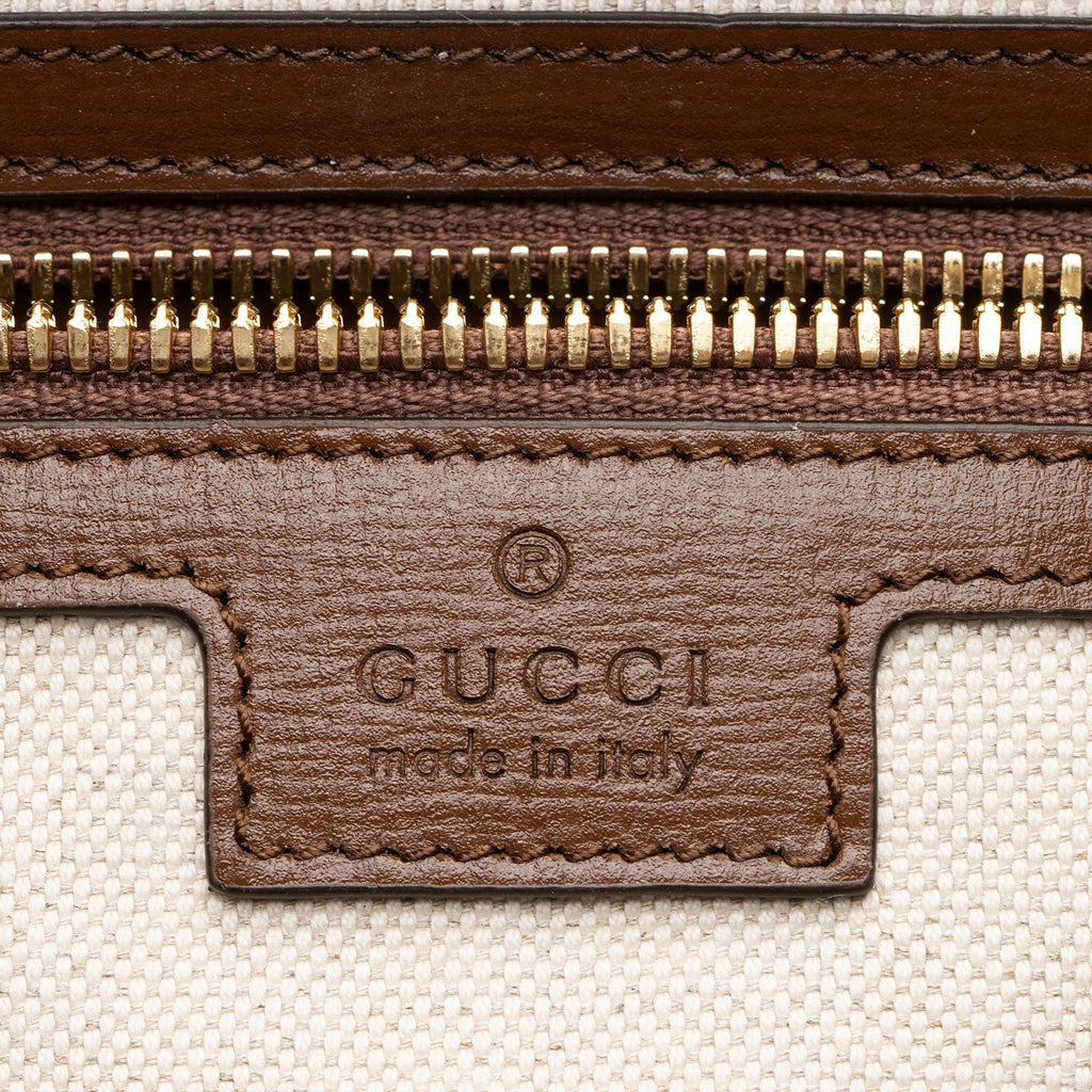 Gucci GG Supreme Interlocking G Drawstring Buckle Backpack