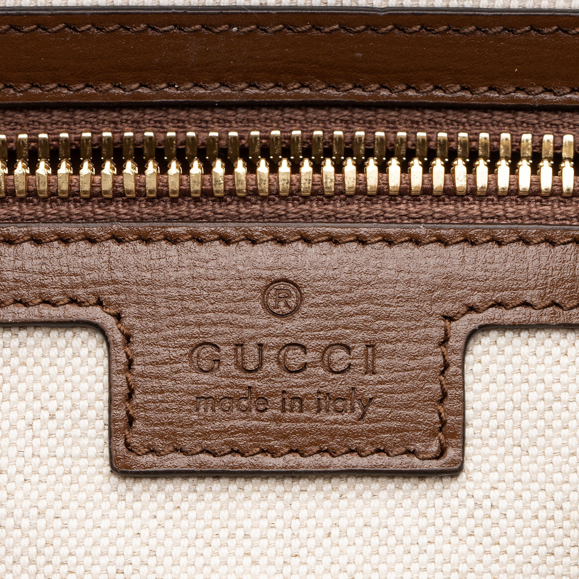 Gucci GG Supreme Interlocking G Drawstring Buckle Backpack