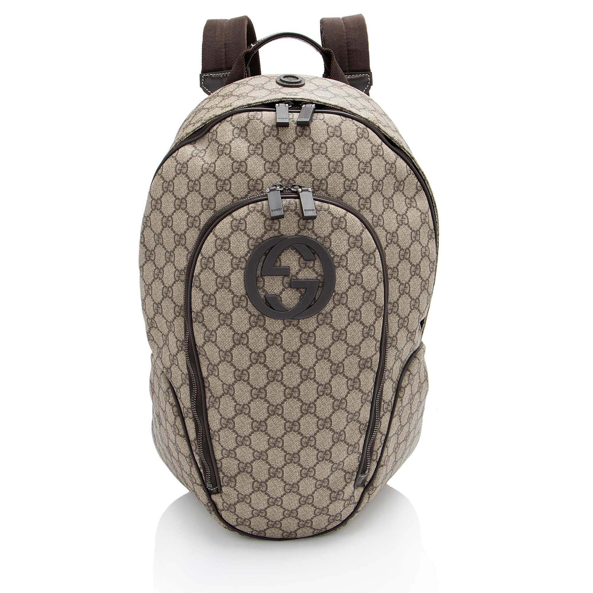 Gucci GG Supreme Interlocking G Medium Backpack (SHF-QiGfpu)