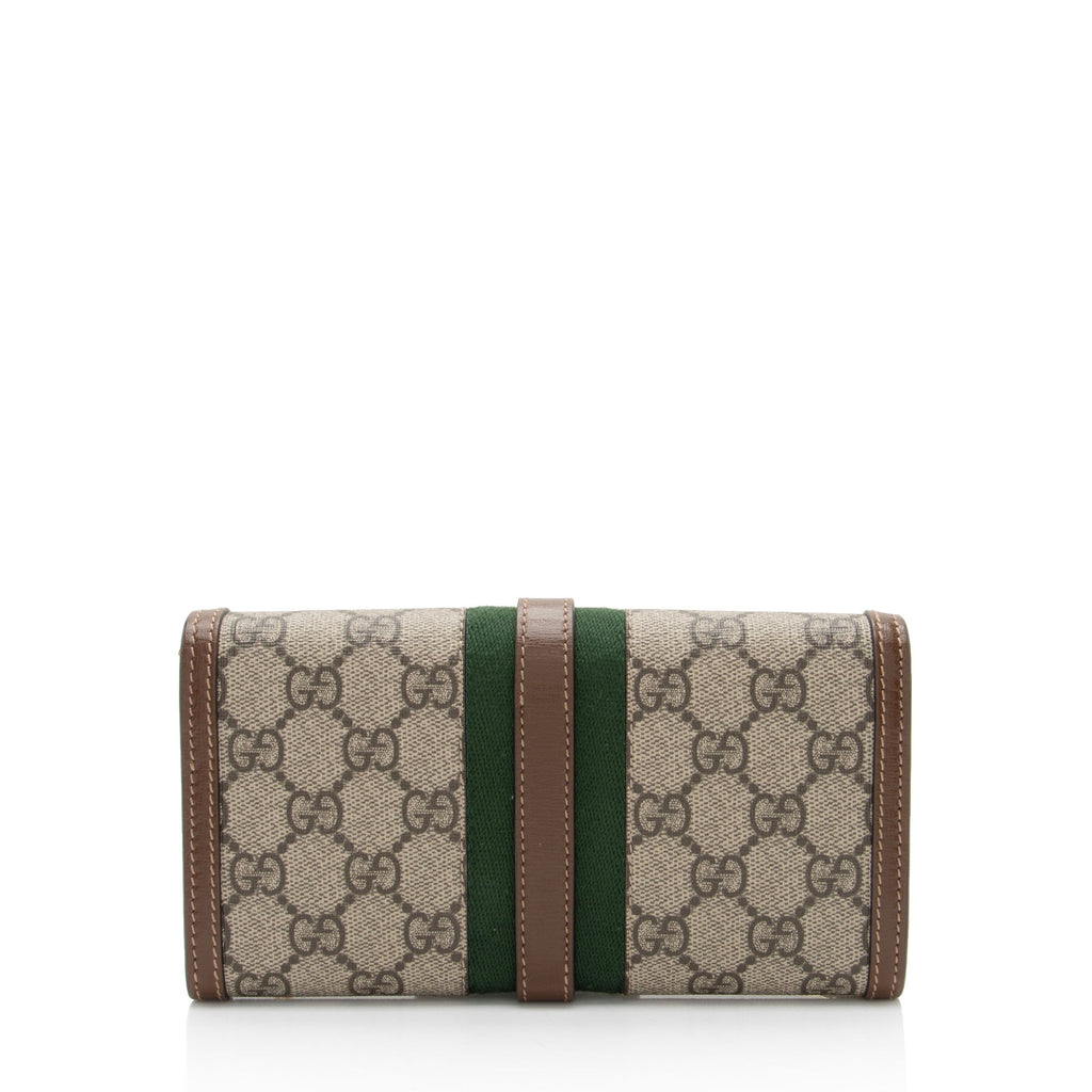 Gucci GG Supreme Jackie 1961 Chain Wallet (SHF-X2fzmk)