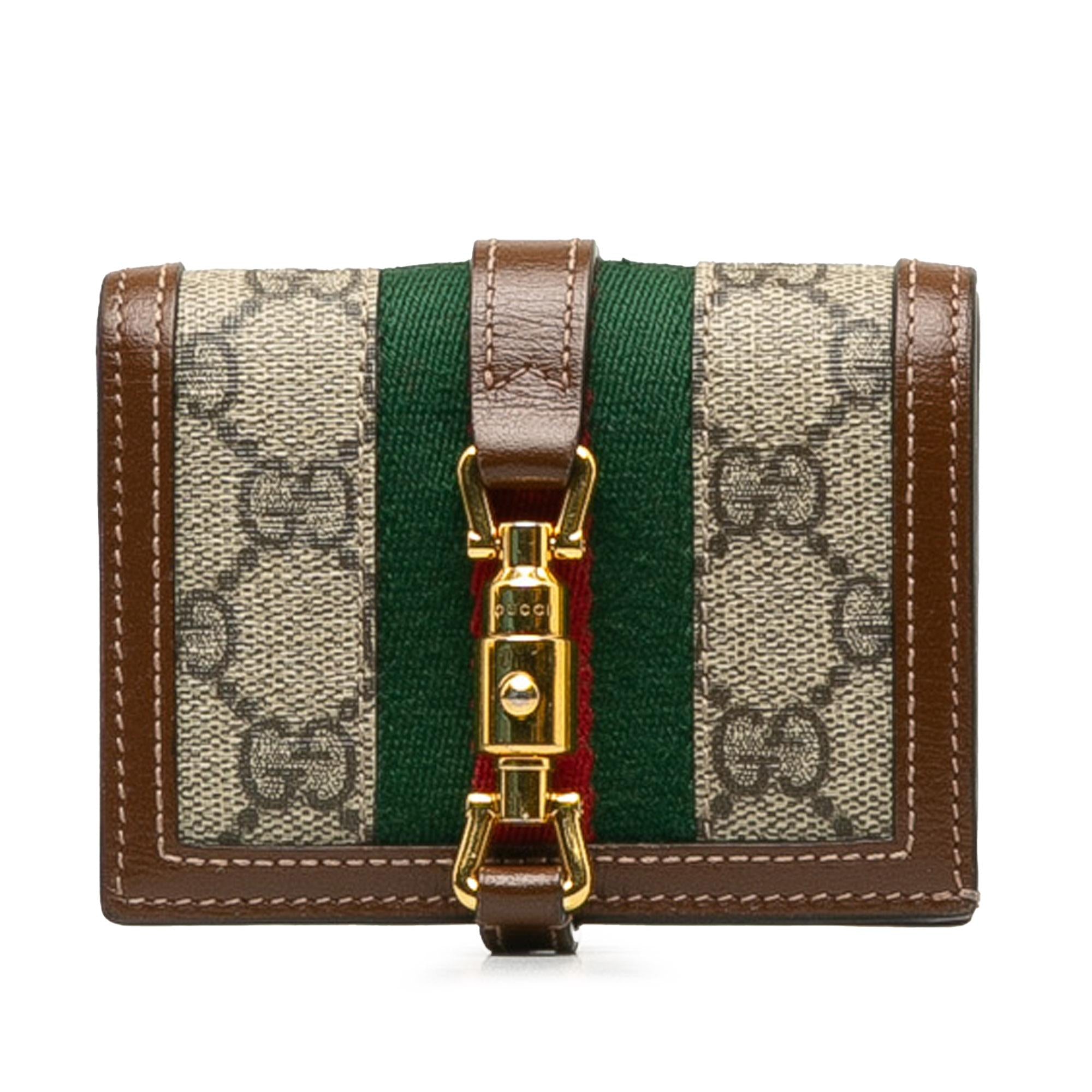 Gucci GG Supreme Jackie 1961 Compact Wallet (SHG-EbOrCQ)
