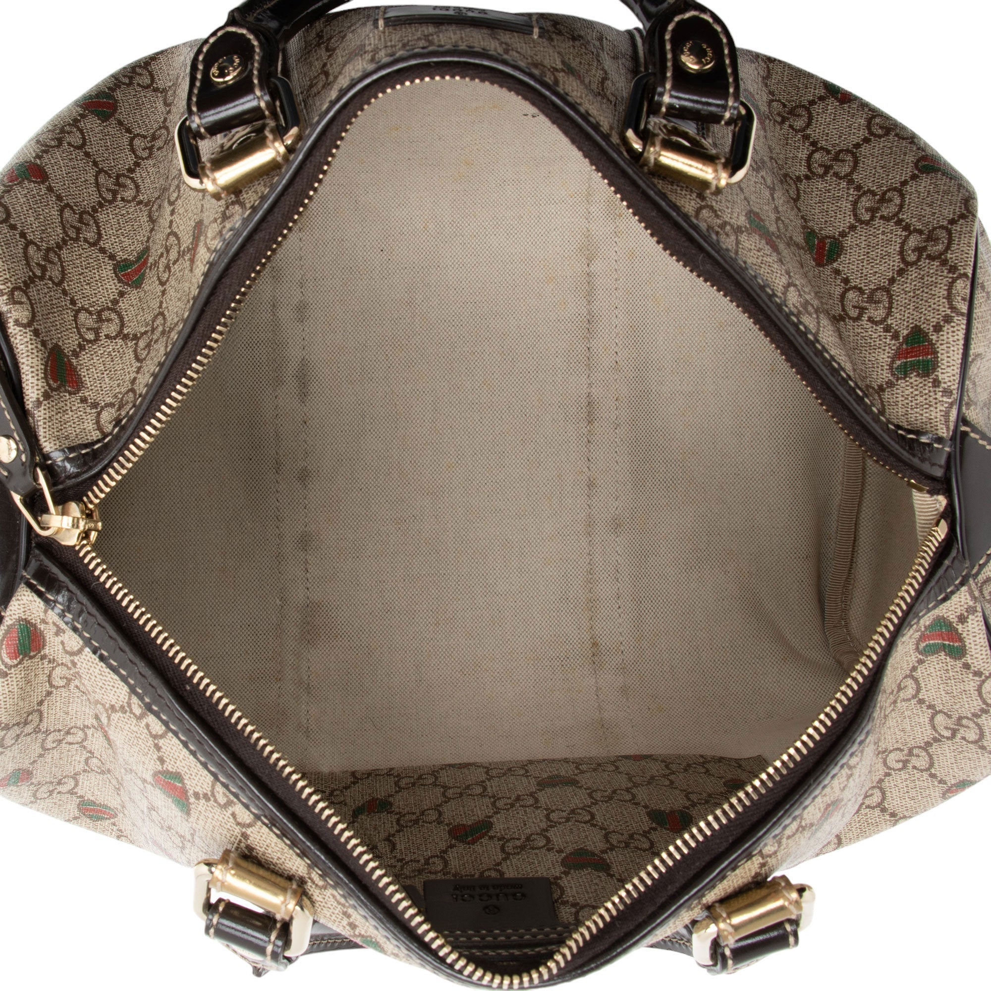 Gucci GG Supreme Tattoo Hearts Joy Boston Bag (SHF-H1LsWc)
