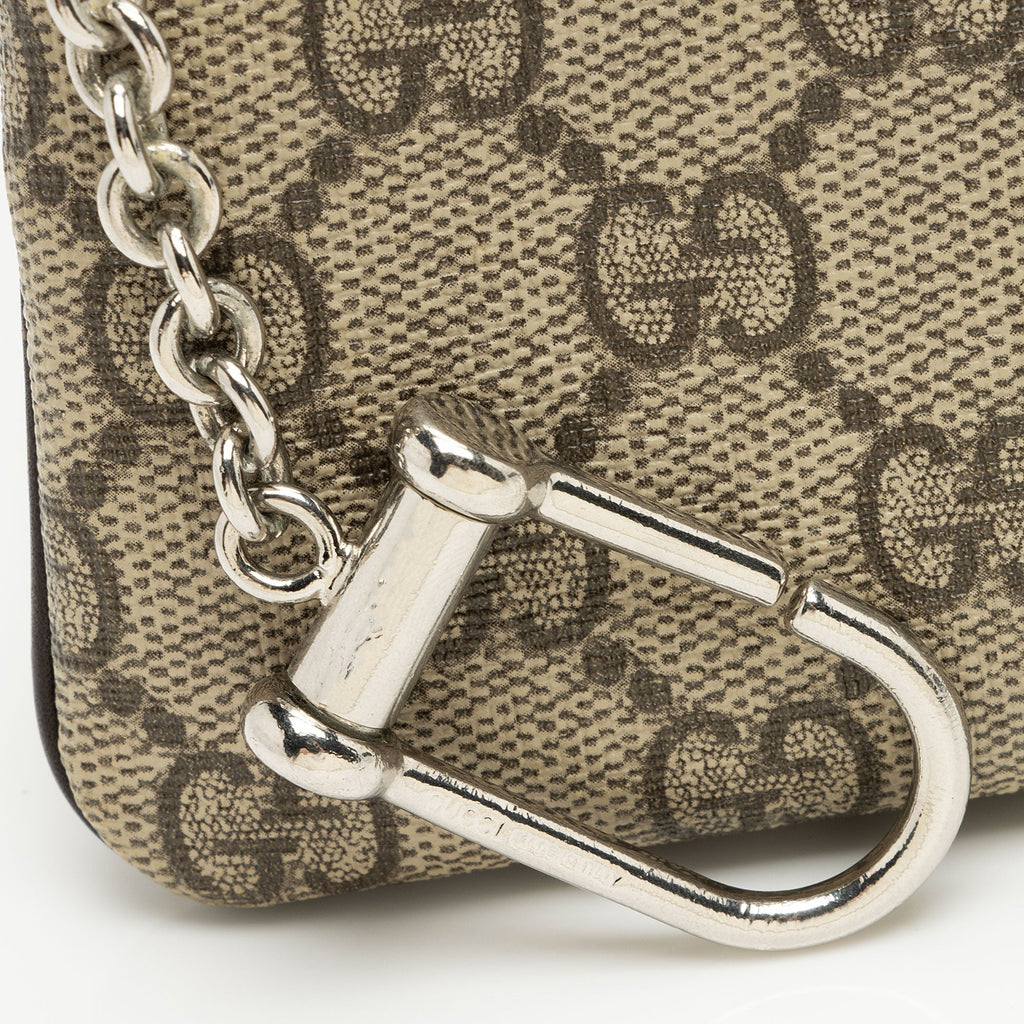 Gucci GG Supreme Key Pouch (SHF-BrByDR)