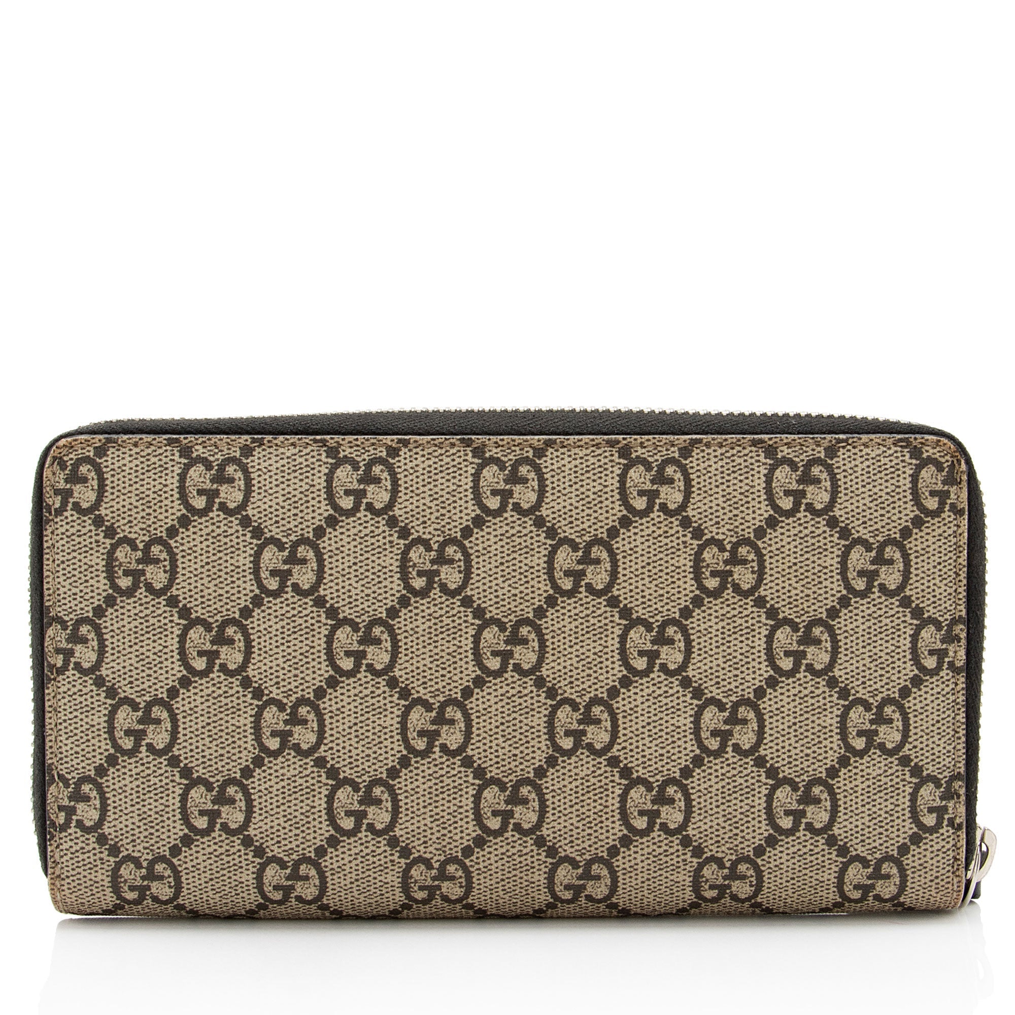 Gucci GG Supreme Kingsnake Zip Around Wallet (SHF-XF9siG)