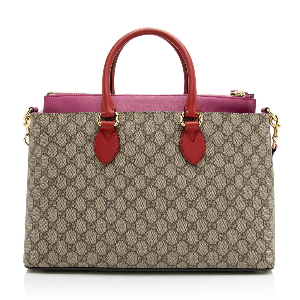 Gucci GG Supreme Large Zip Tote (SHF-23742)