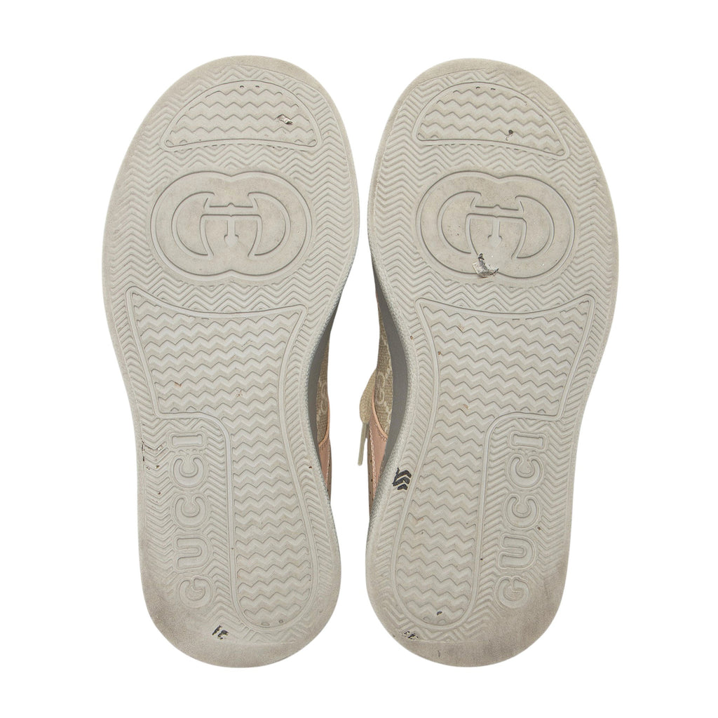 Gucci GG Supreme Leather Interlocking G Platform Sneakers - Size 5.5 / 35.5