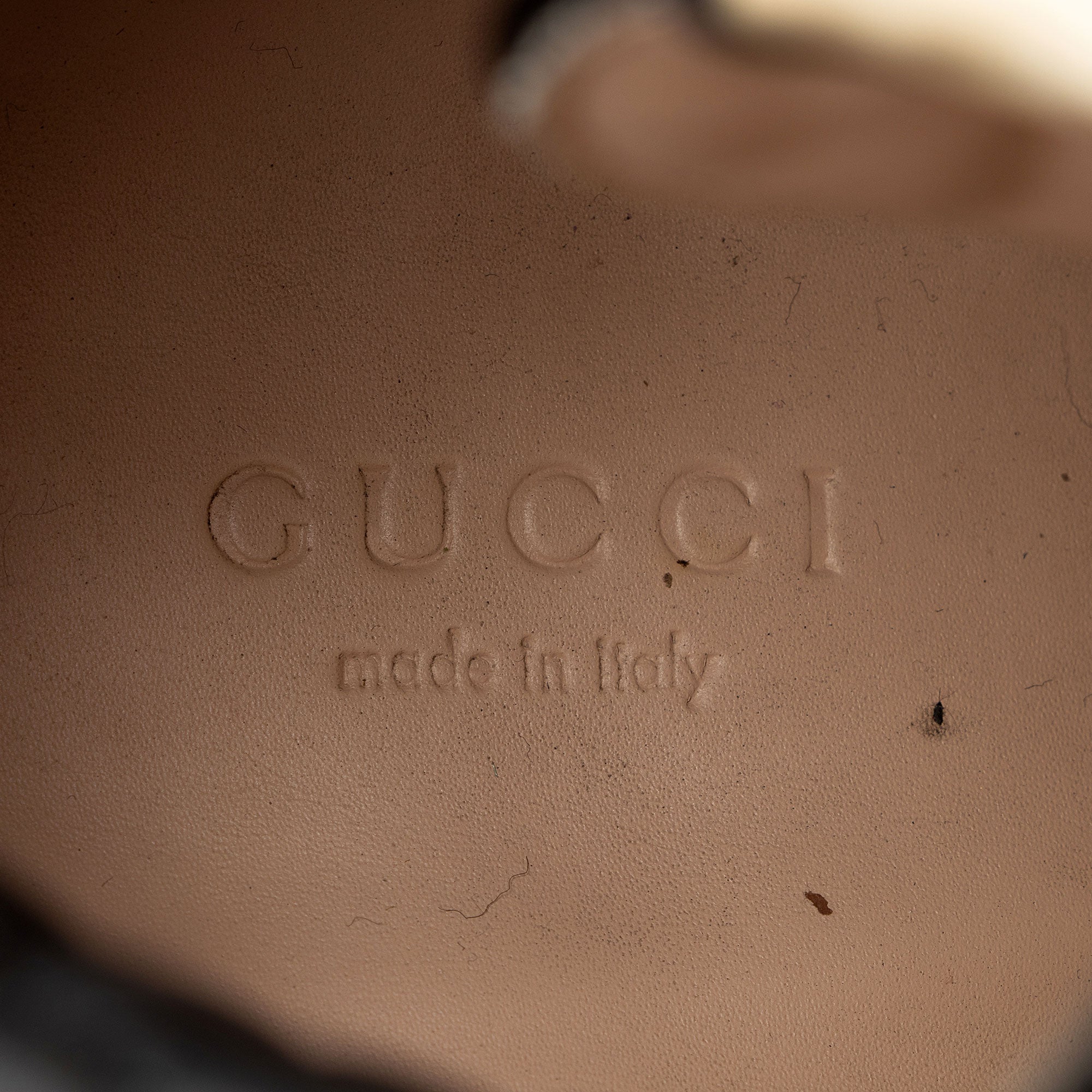 Gucci GG Supreme Leather Lace Up Ankle Boots - Size 10 / 40 (SHF-Rnm2Gv)