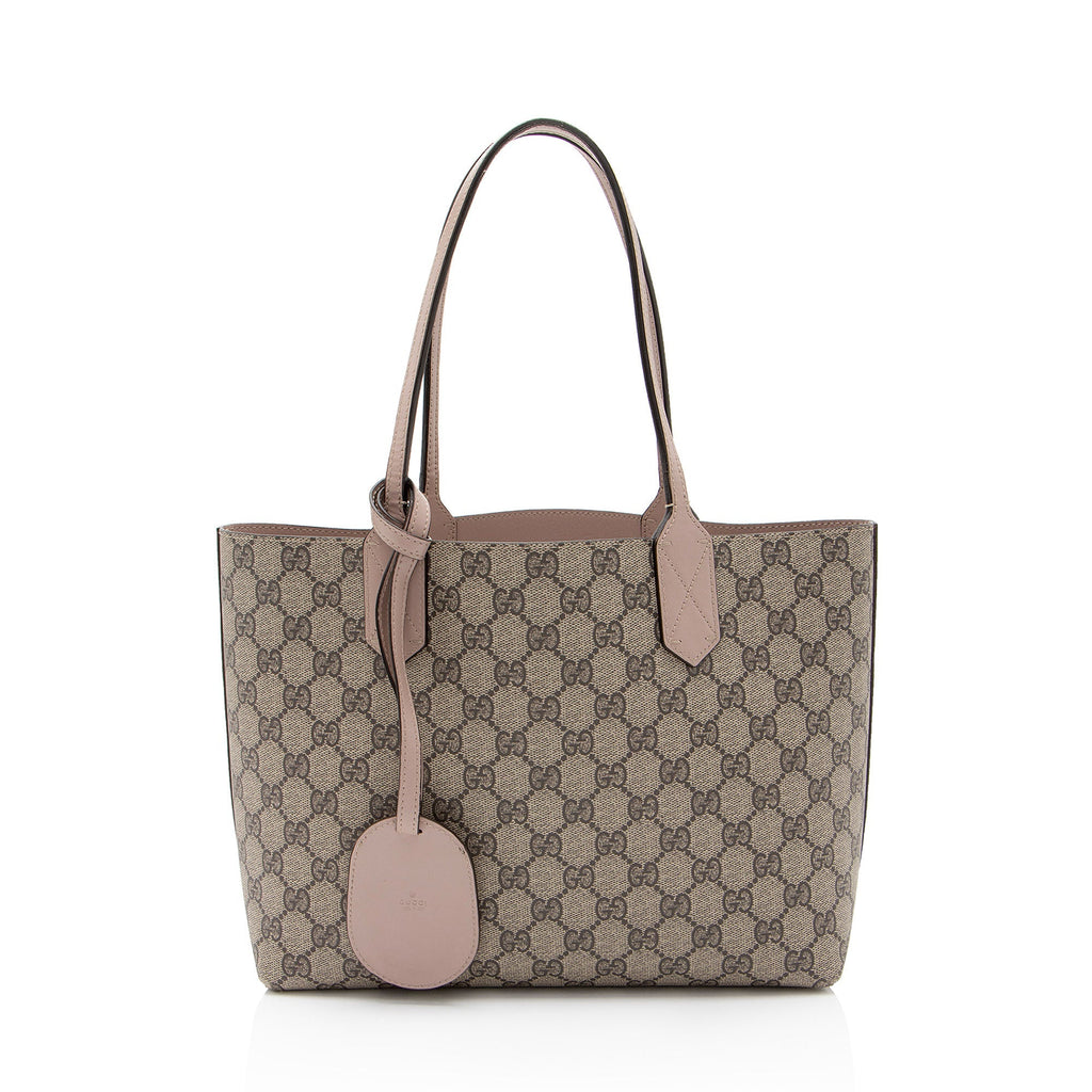 Gucci GG Supreme Leather Reversible Small Tote (SHF-zpwKGA)
