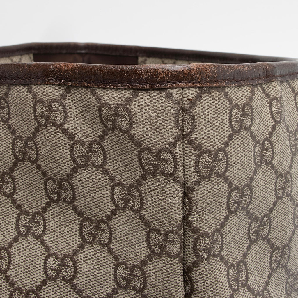 Gucci GG Supreme Medium Zip Shopping Tote (SHF-22937)