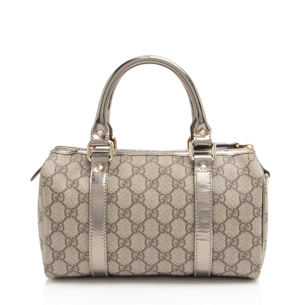 Gucci GG Supreme Metallic Leather Joy Small Boston Bag