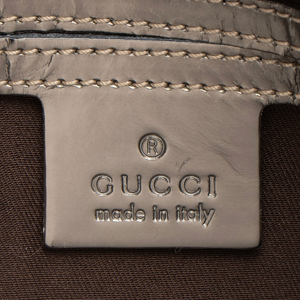 Gucci GG Supreme Metallic Leather Joy Small Boston Bag
