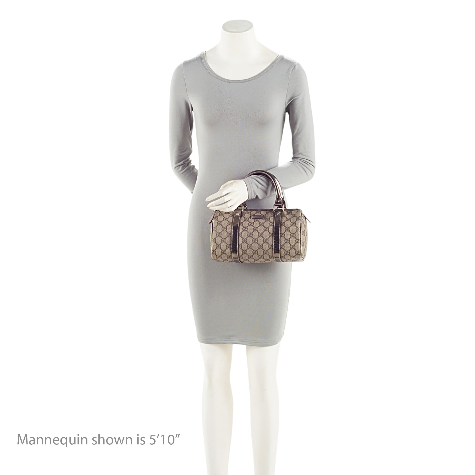 Gucci GG Supreme Metallic Leather Joy Small Boston Bag