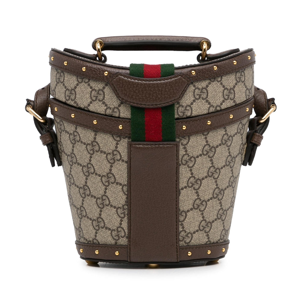Gucci GG Supreme Mini Hat Case Satchel (SHG-3ngRUE)