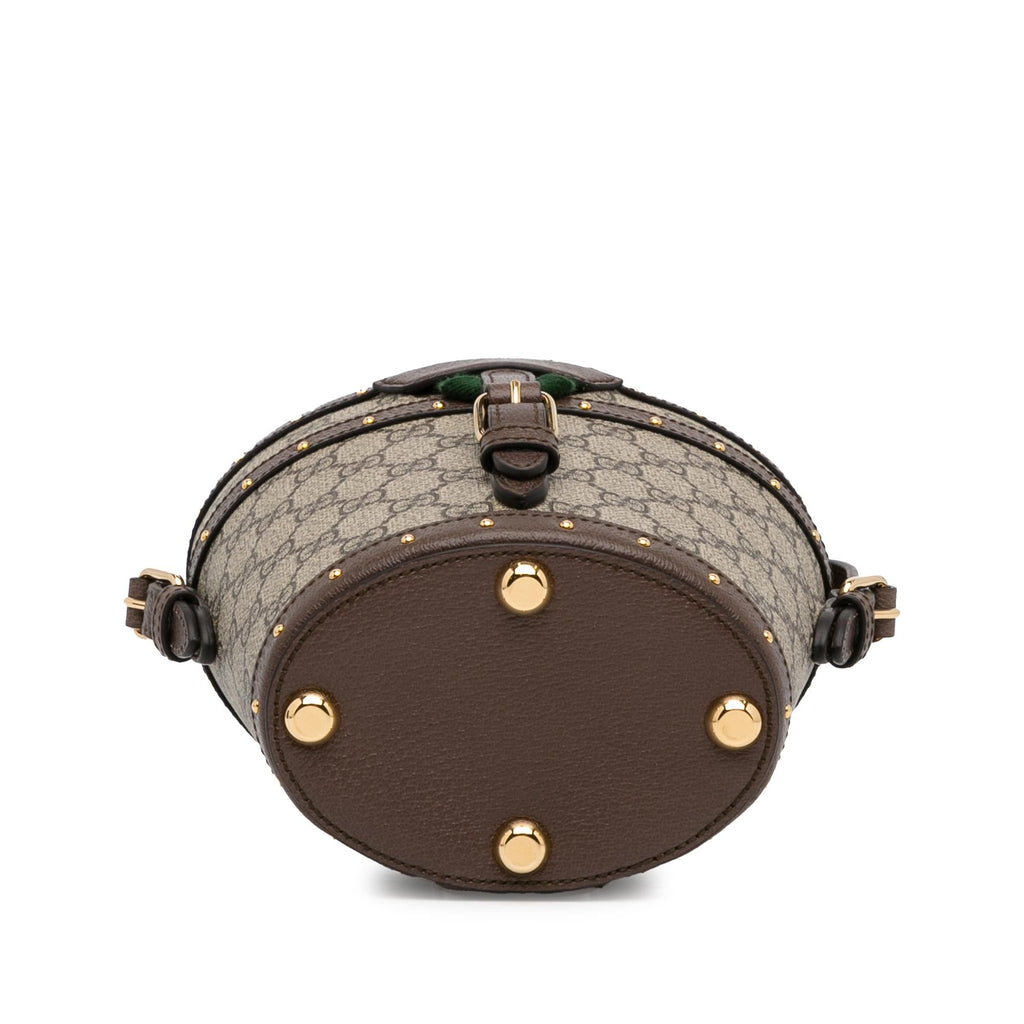 Gucci GG Supreme Mini Hat Case Satchel (SHG-3ngRUE)