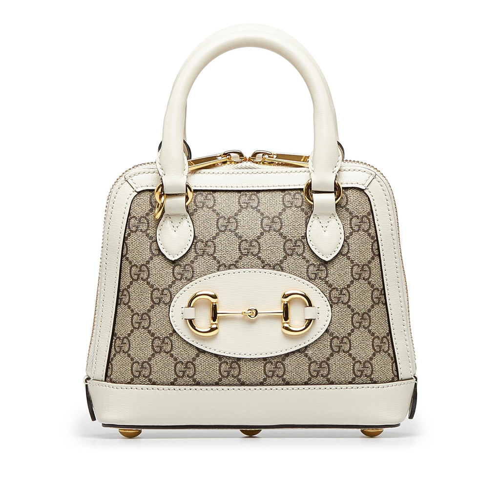 Gucci GG Supreme Mini Horsebit 1955 Satchel (SHG-Ah0ZmR)
