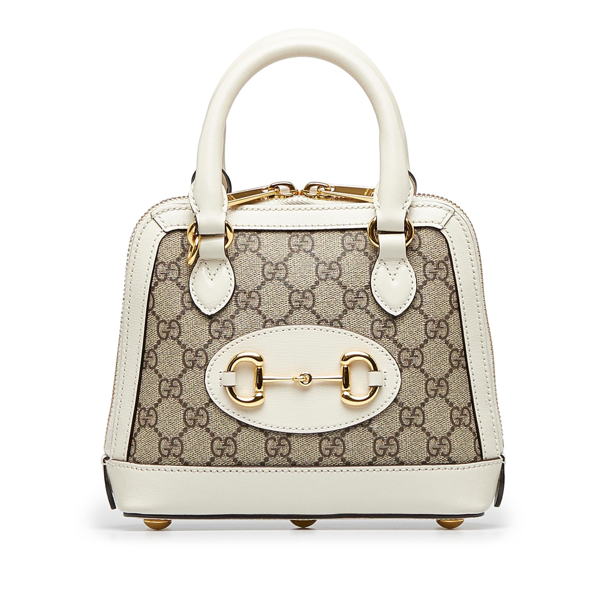 Gucci GG Supreme Mini Horsebit 1955 Satchel (SHG-Ah0ZmR)