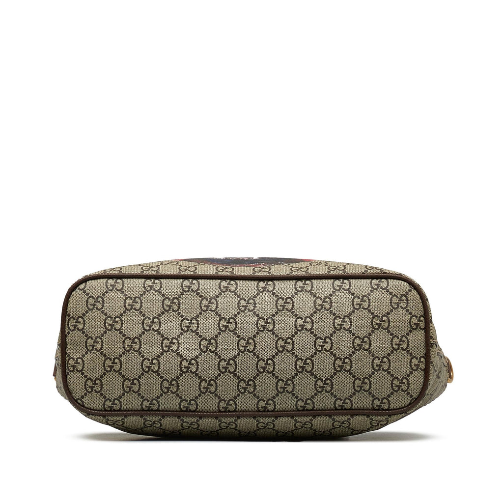 Gucci GG Supreme Mystic Cat Satchel (SHG-JMBObq)