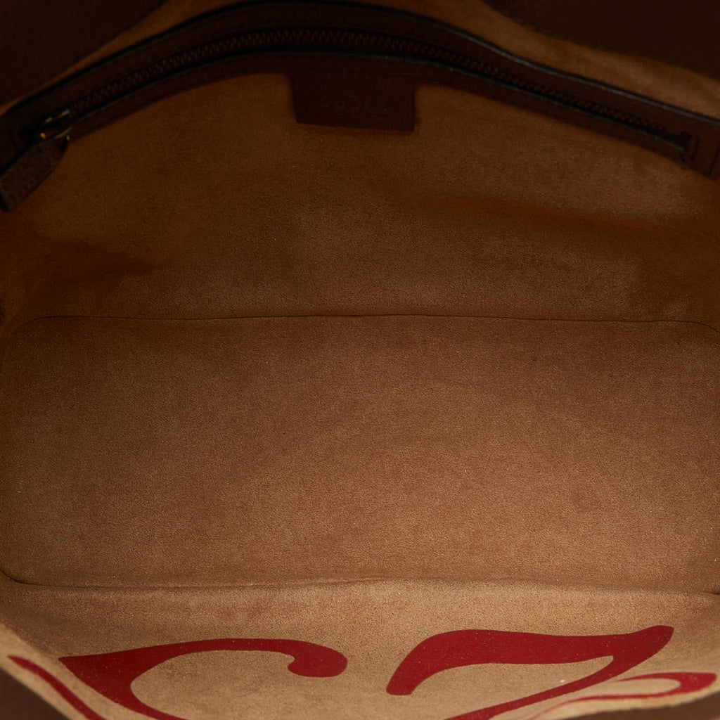 Gucci GG Supreme Mystic Cat Satchel (SHG-JMBObq)