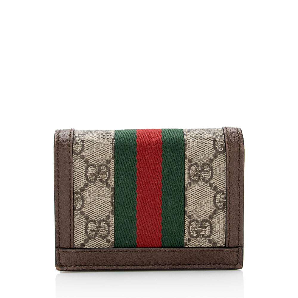 Gucci GG Supreme Ophidia Card Case Wallet (SHF-21919)