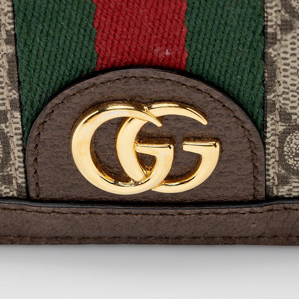 Gucci GG Supreme Ophidia Card Case Wallet (SHF-21919)