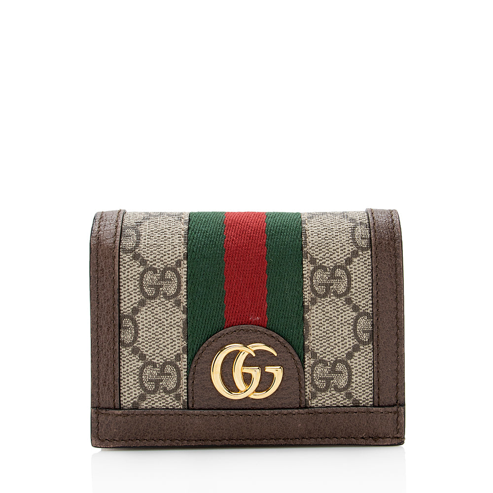 Gucci GG Supreme Ophidia Card Case Wallet (SHF-21919)