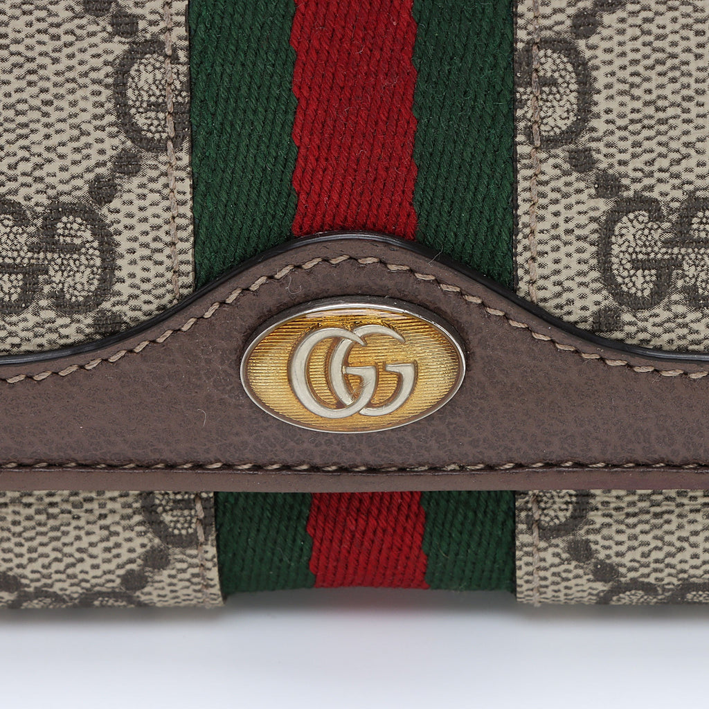 Gucci GG Supreme Ophidia Chain Wallet (SHF-Rd9cA8)