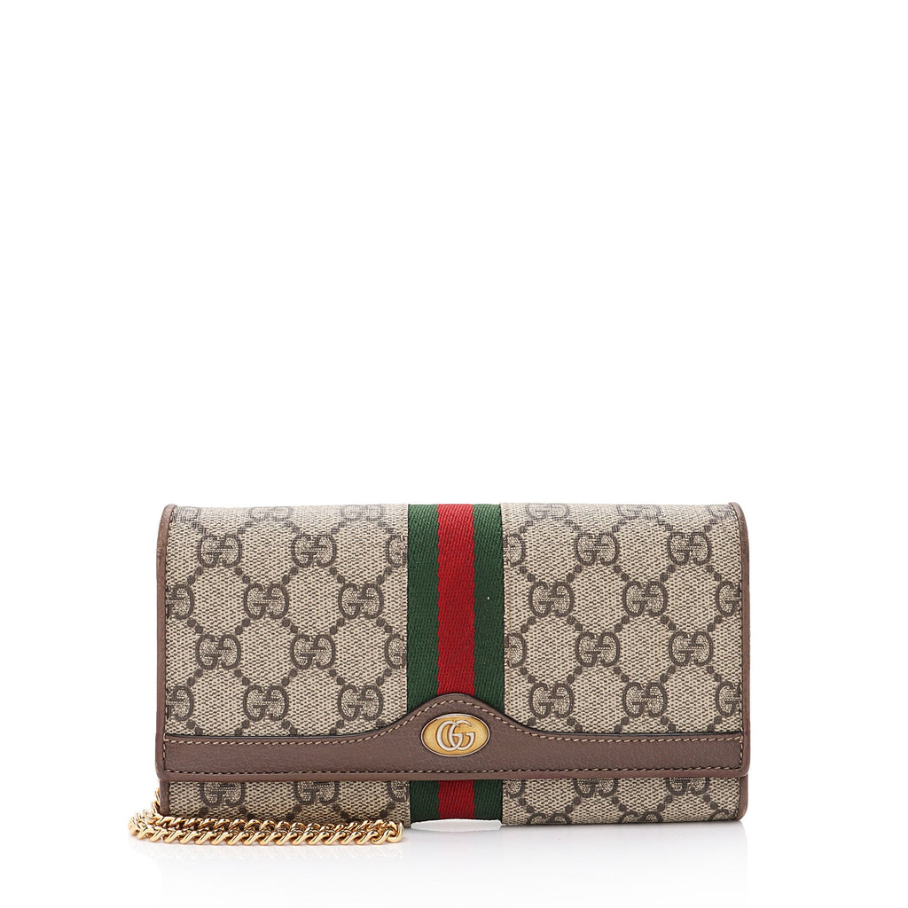 Gucci GG Supreme Ophidia Chain Wallet (SHF-Rd9cA8)