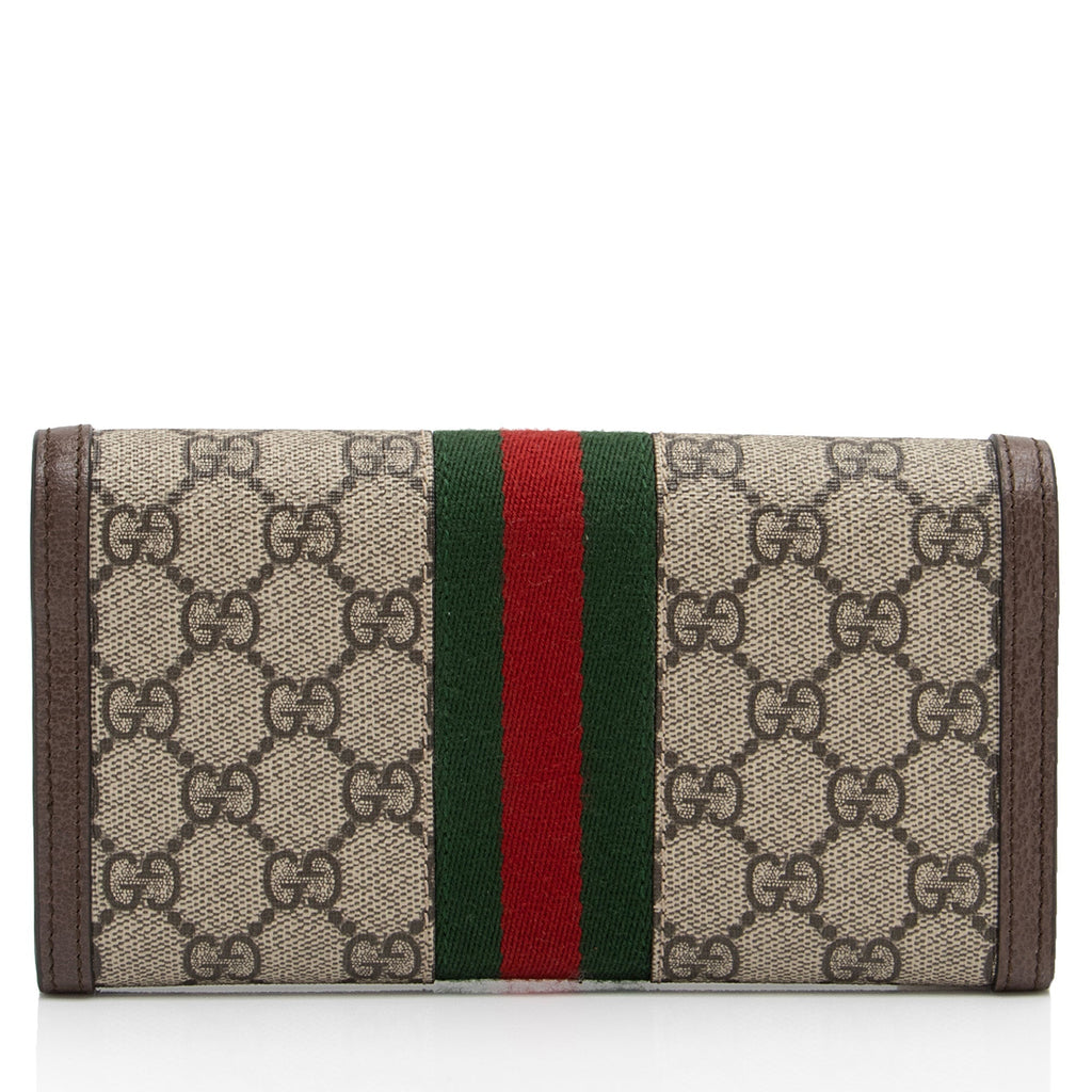 Gucci GG Supreme Ophidia Continental Wallet (SHF-5si9cW)